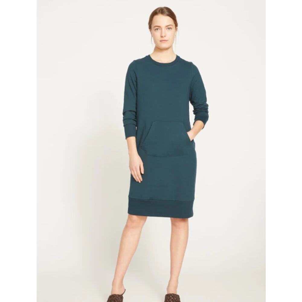 Universal Standard Bree Sweatshirt Dress Deep Sea Size XS or 10-12